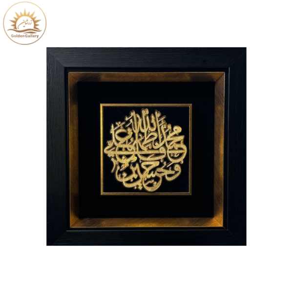 تابلو-ورق-طلا-طرح-پنج-تن